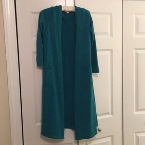 LuLaRoe teal long sleeve sweater